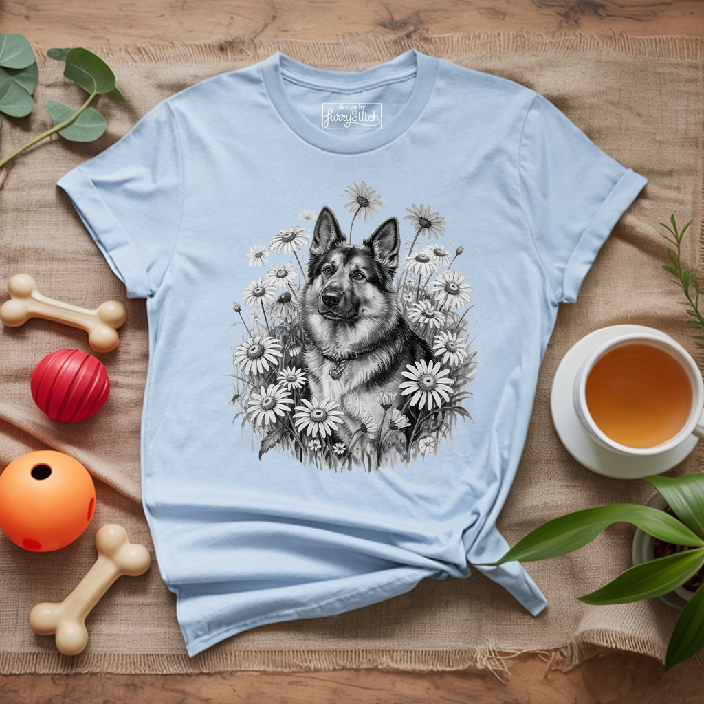 Monochrome Daisy Shepherd T-shirt