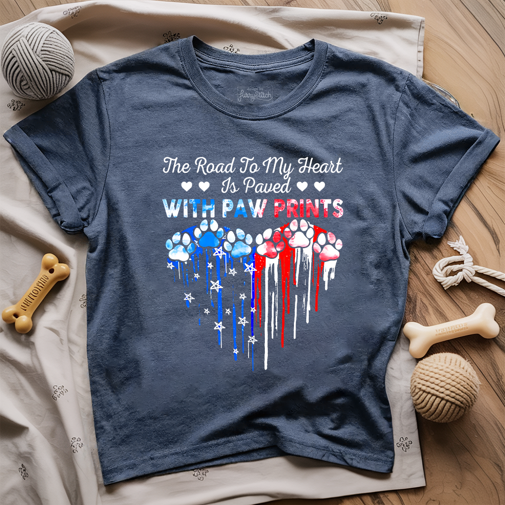 My Heart Paw Prints T-shirt