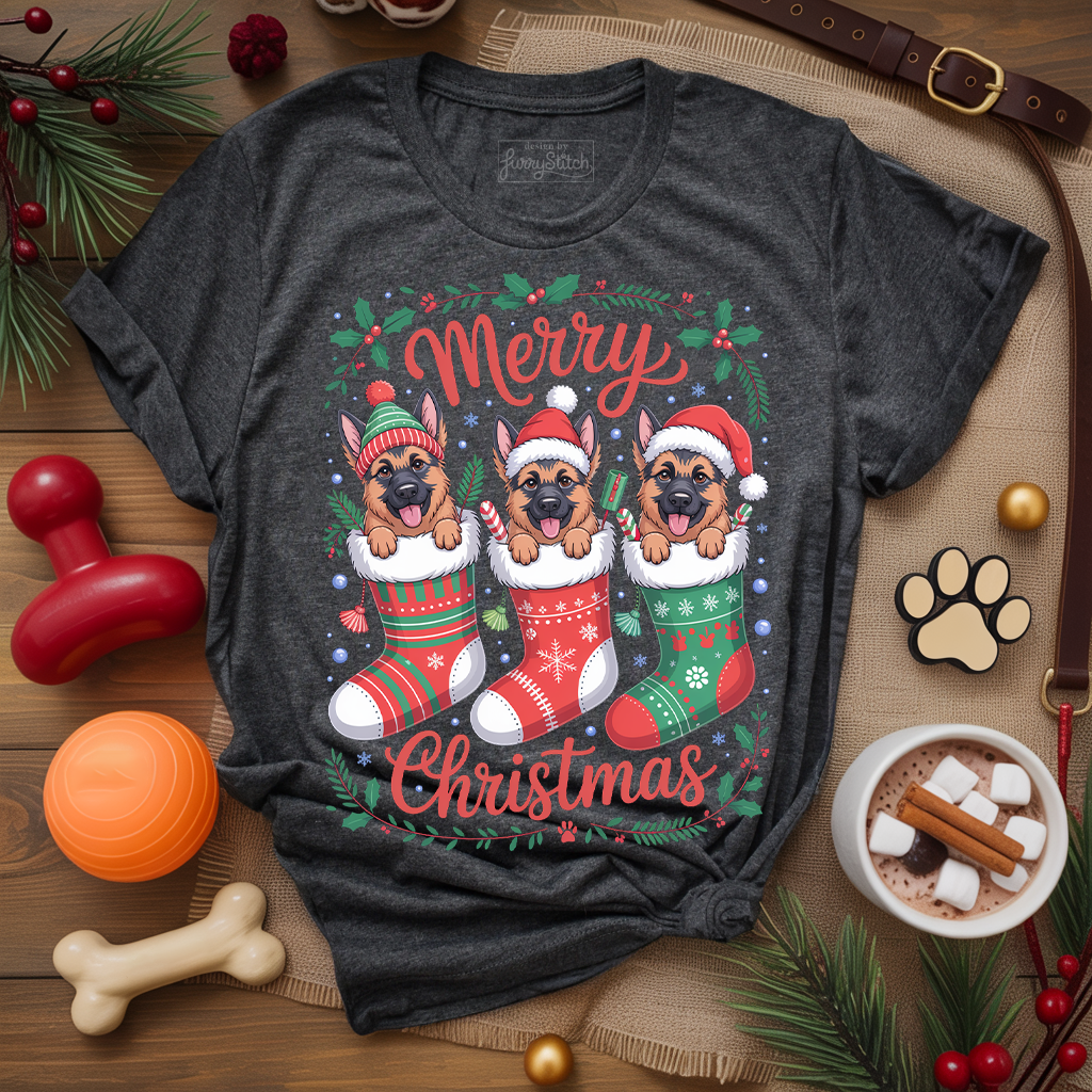 Merry Christmas GSD T-shirt