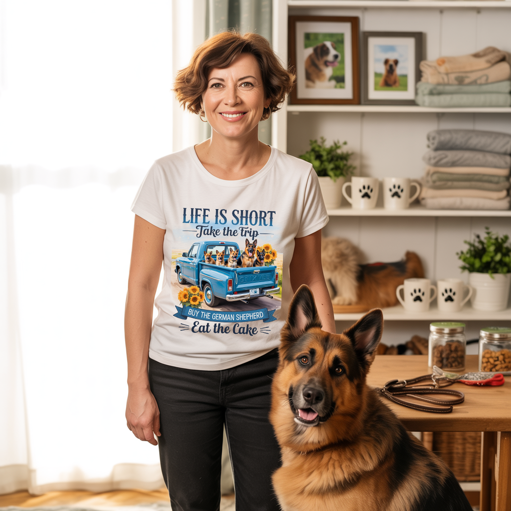 Life Is Short GSD T-shirt