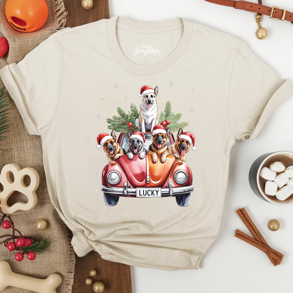 Merry Shepherd Car T-shirt