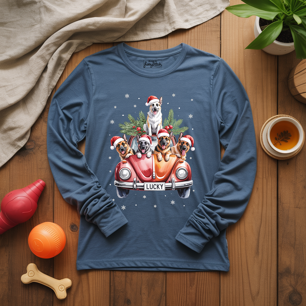 Merry Shepherd Car Long Sleeve T-shirt