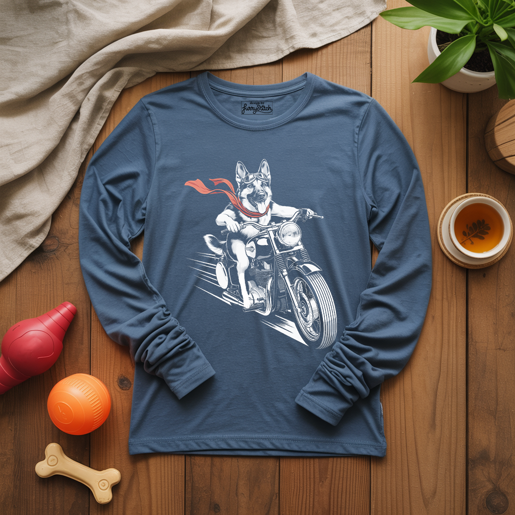 Motorcycle Shepherd Long Sleeve T-shirt