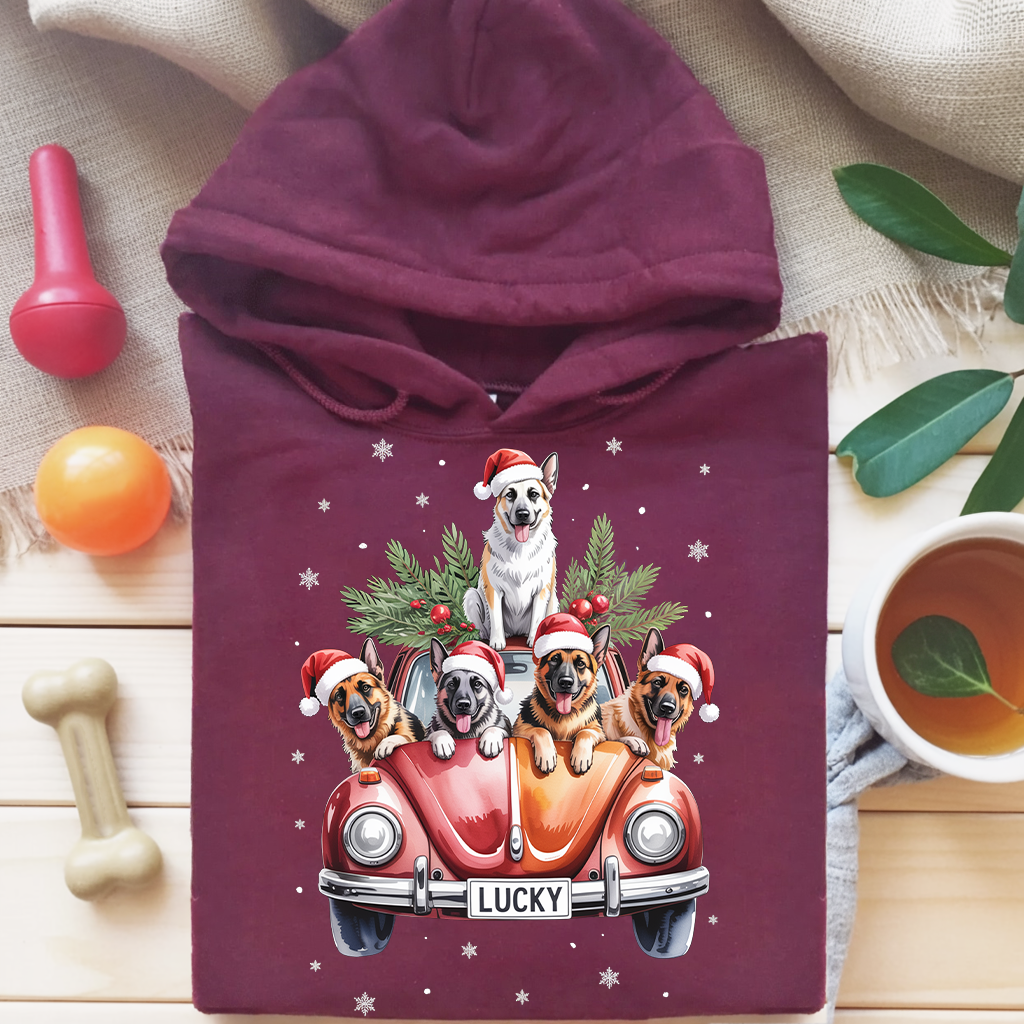 Merry Shepherd Car Hoodie