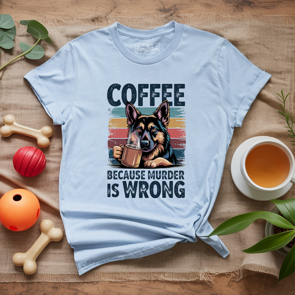 Coffee Shepherd Funny T-shirt