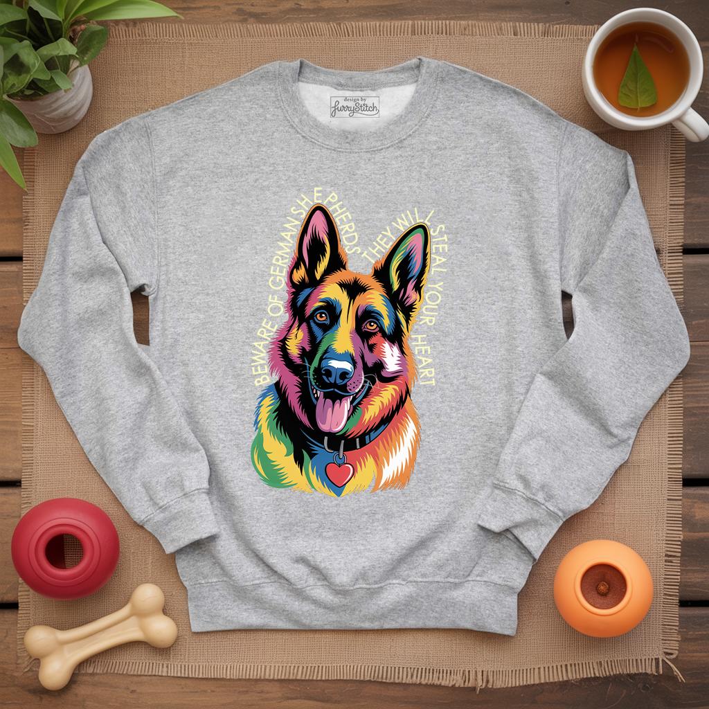 Beware Of German Shepherd Sweatshirt