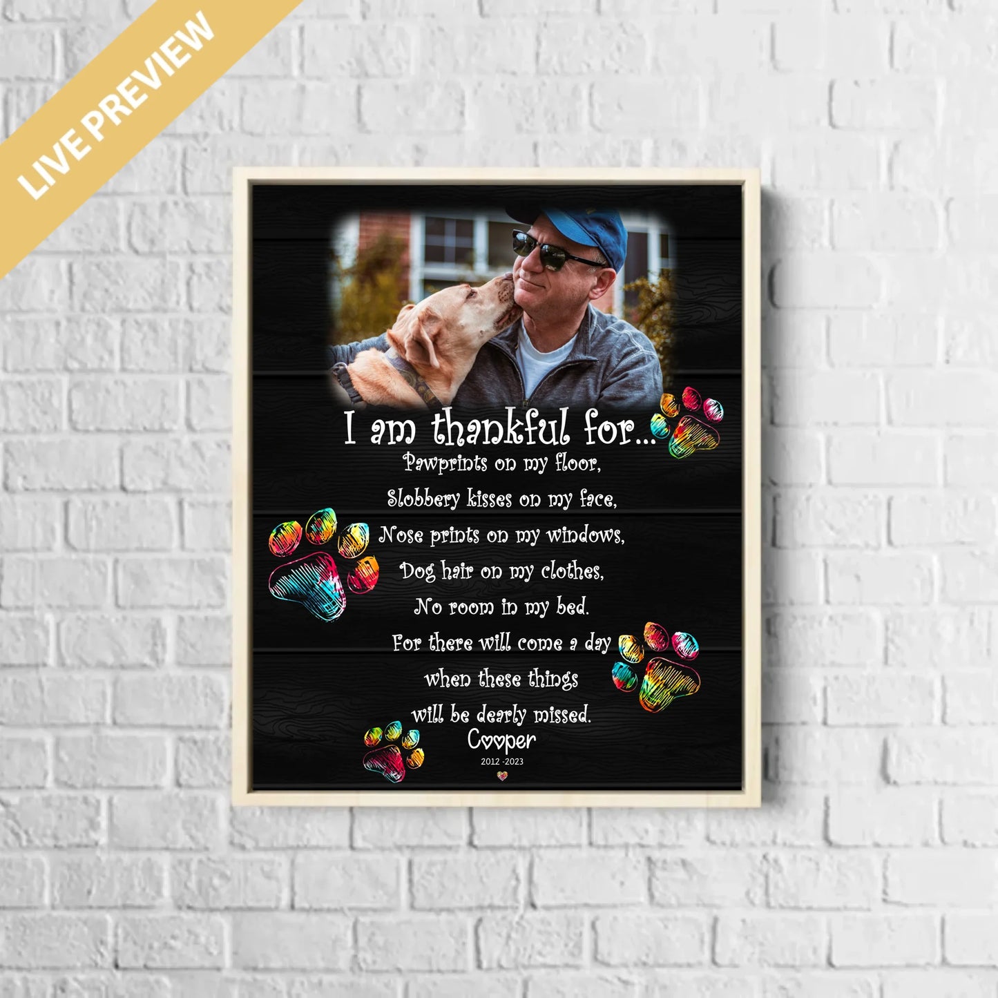 16x20 - Framed Nature - Mockup Canvas Dọc