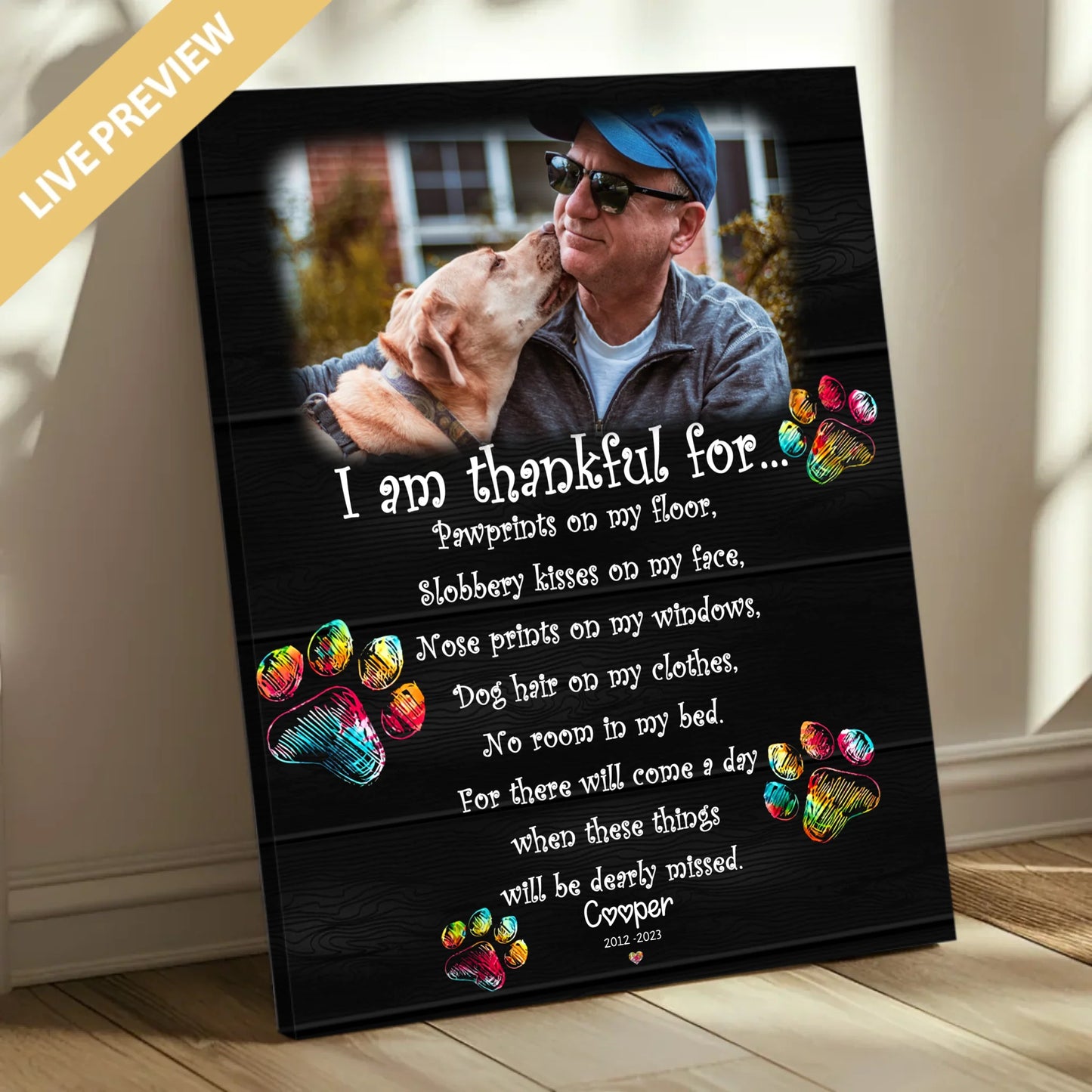 16x20 Mockup Canvas Doc Shadow 50percent