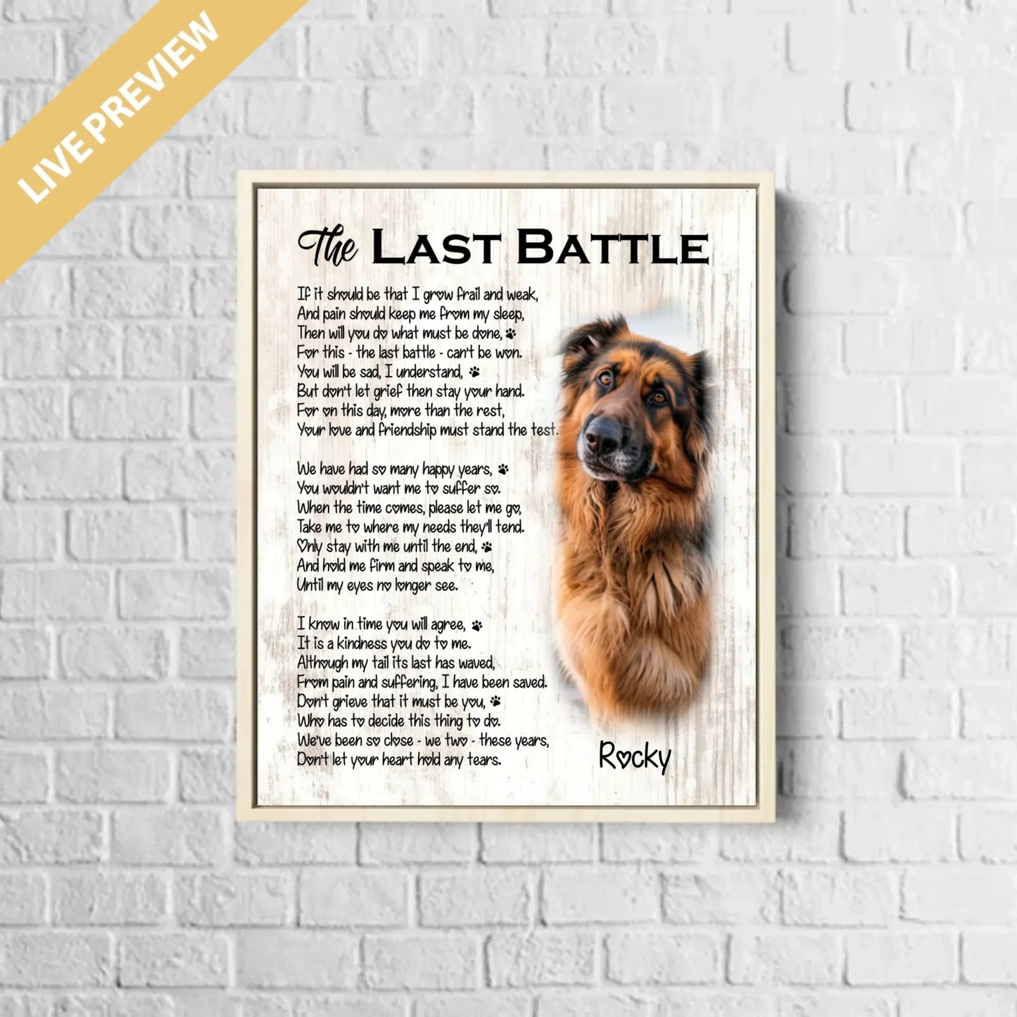 16x20 - Framed Nature - Mockup Canvas Dọc