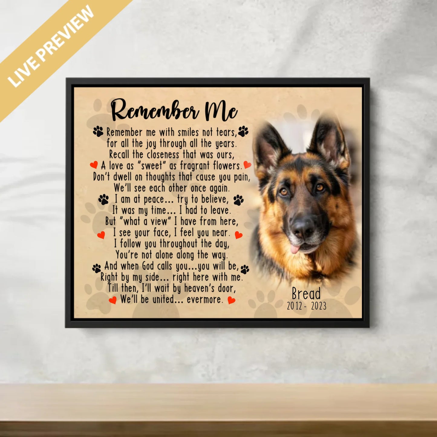 20x16 - Framed Black -Mockup Canvas Ngang