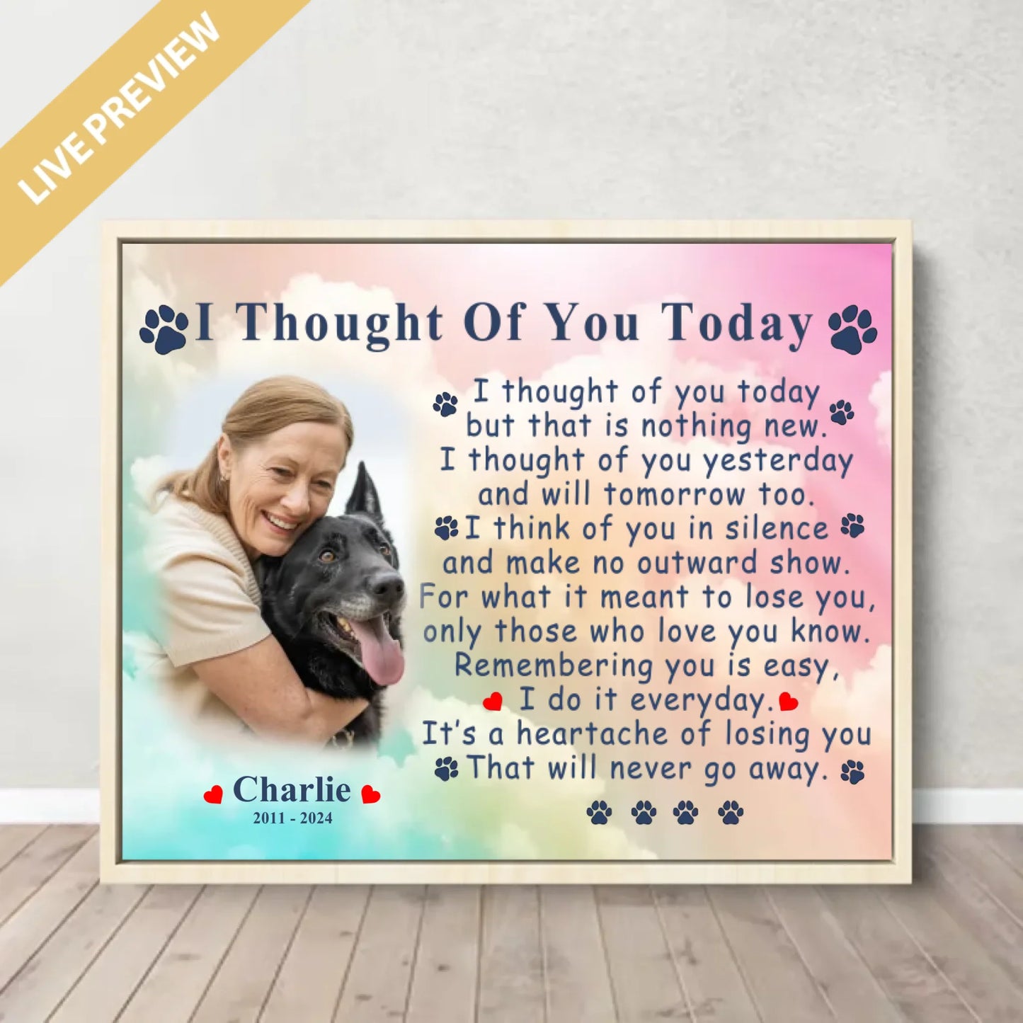 20x16 - Framed Nature - Mockup Canvas Ngang