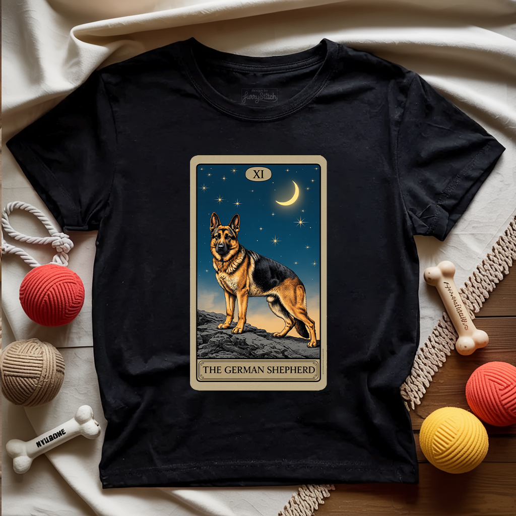 German Shepherd Tarot Card T-shirt