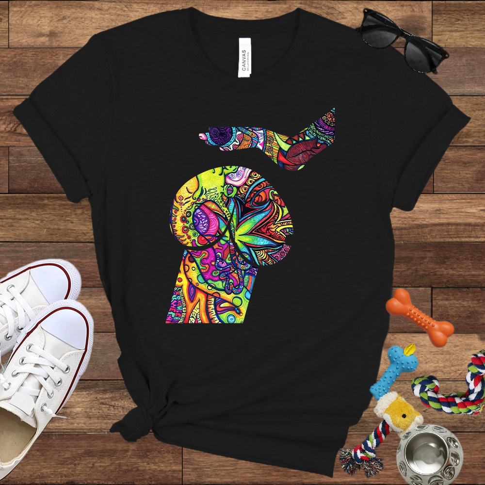 Psychedelic Poodle - Bella Canvas TShirt - Unique Gifts for Dog Lovers