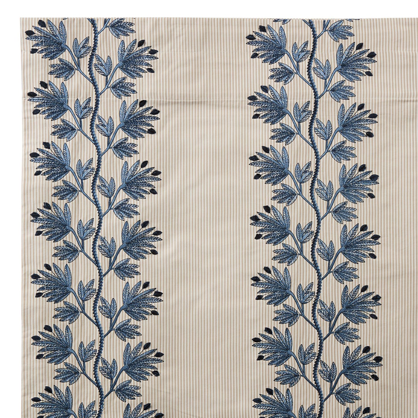 Apolline Embroidered Stripe Drapery Panel