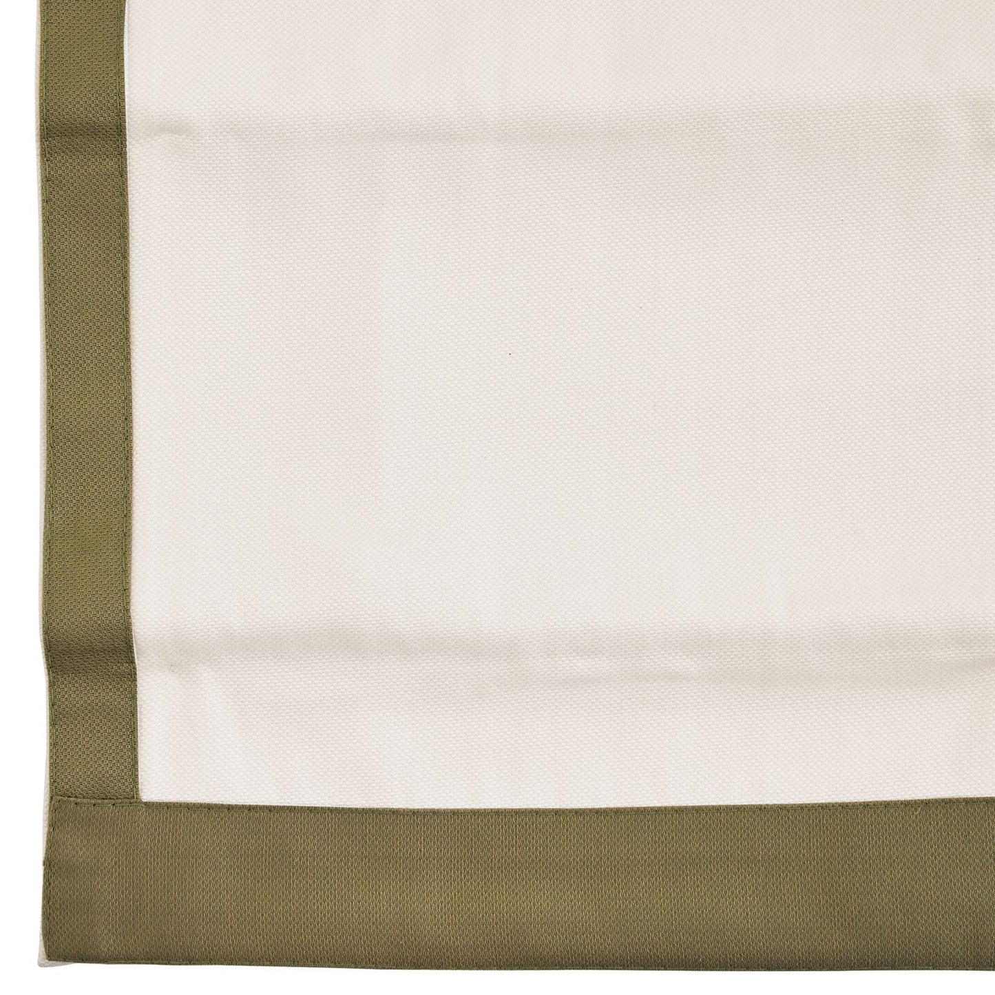 Bordered Flat Front Roman Shade - Custom