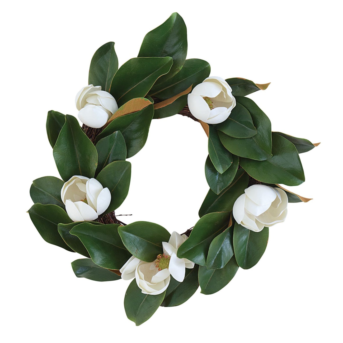 Faux Magnolia Wreath