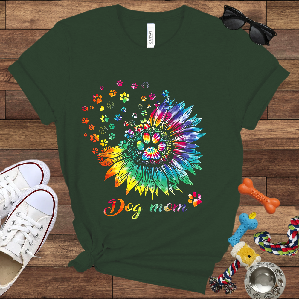 Colorful Dog Mom - Bella Canvas Tshirt – Gift for Dog Lovers & Owners