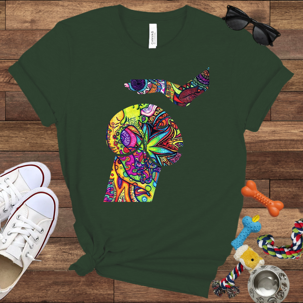 Psychedelic Poodle - Bella Canvas TShirt - Unique Gifts for Dog Lovers