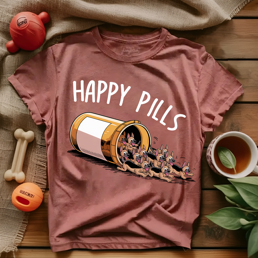 Happy Pills GSD T-shirt