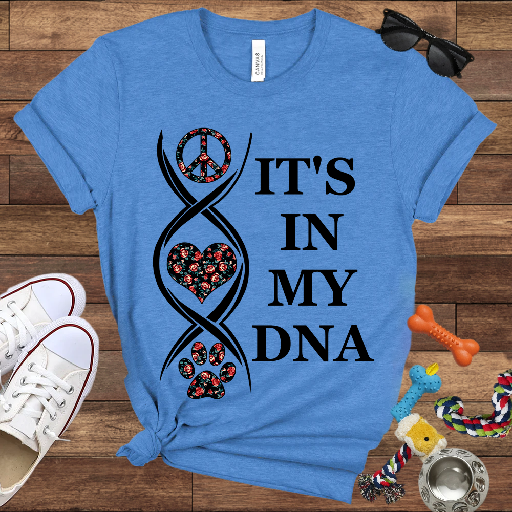 It's In My DNA - Bella Canvas Tshirt - Gift For Dog Lovers