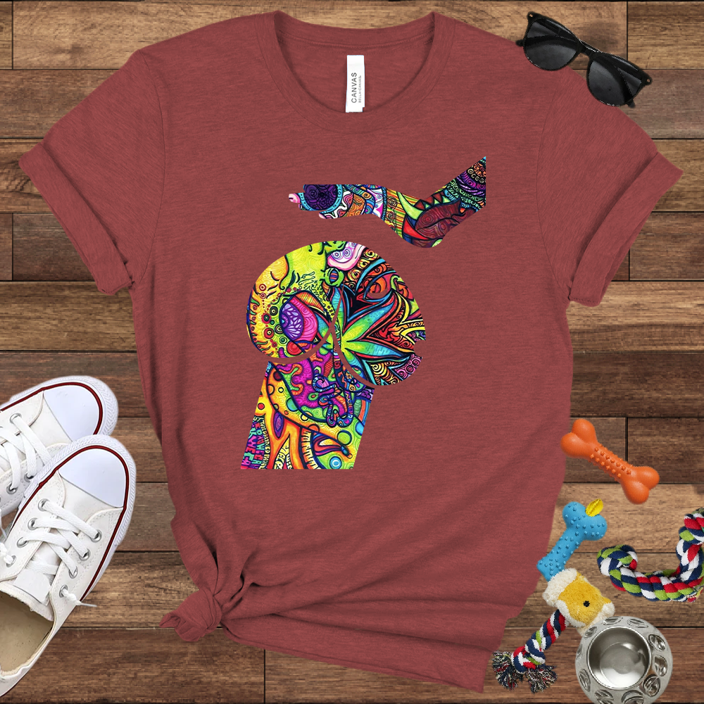 Psychedelic Poodle - Bella Canvas TShirt - Unique Gifts for Dog Lovers