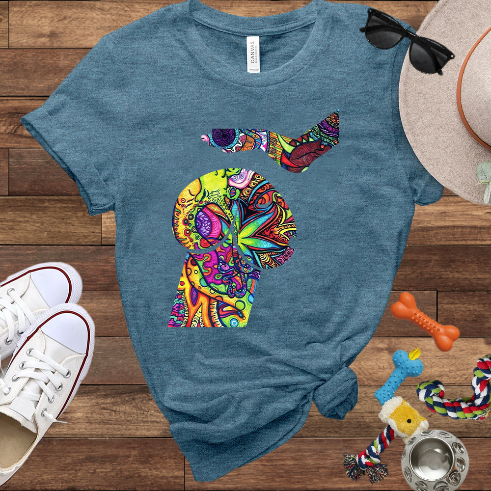 Psychedelic Poodle - Bella Canvas TShirt - Unique Gifts for Dog Lovers