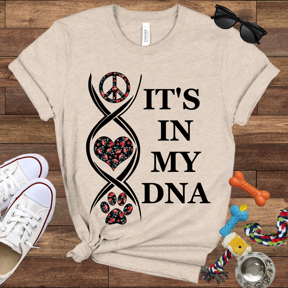It's In My DNA - Bella Canvas Tshirt - Gift For Dog Lovers