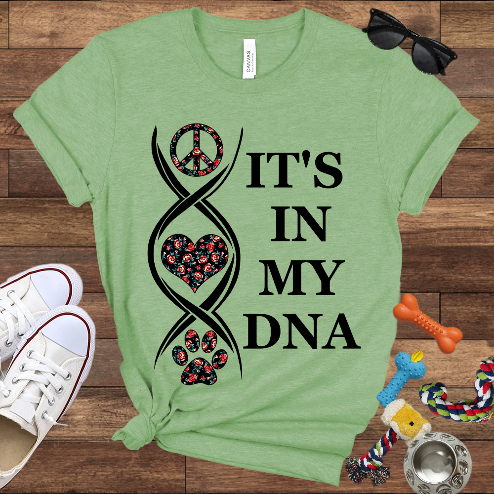 It's In My DNA - Bella Canvas Tshirt - Gift For Dog Lovers