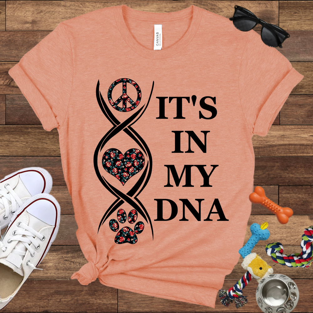 It's In My DNA - Bella Canvas Tshirt - Gift For Dog Lovers