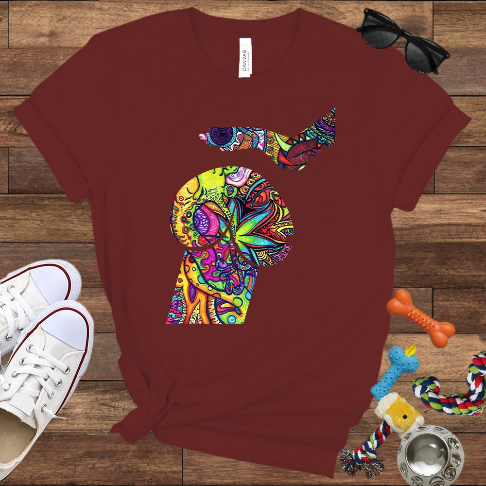 Psychedelic Poodle - Bella Canvas TShirt - Unique Gifts for Dog Lovers