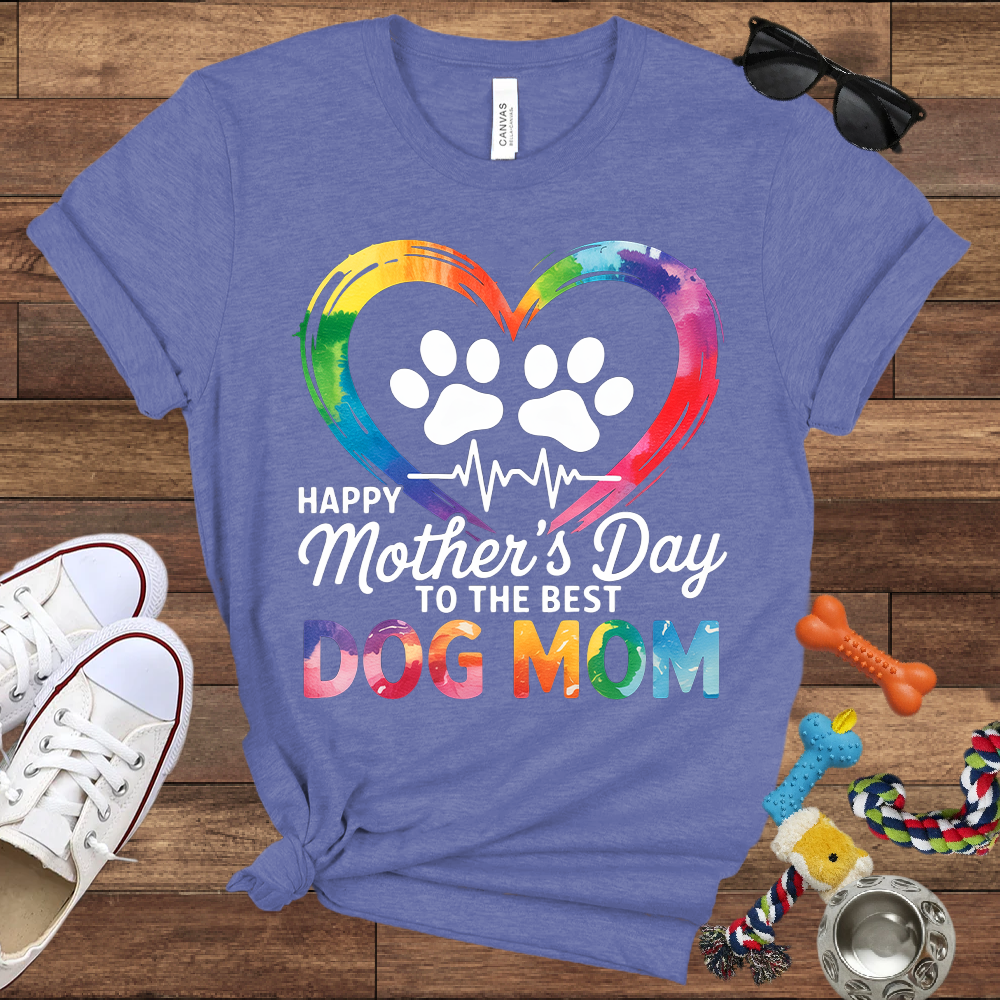 Dog Mothers Day - Gift For Dog Mom "The Best Dog Mom" - Bella Canvas T-Shirt