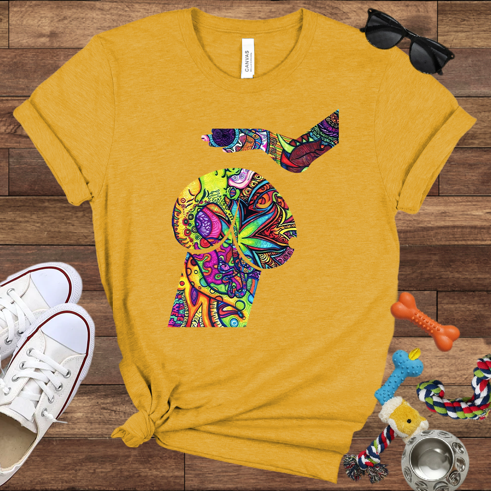 Psychedelic Poodle - Bella Canvas TShirt - Unique Gifts for Dog Lovers