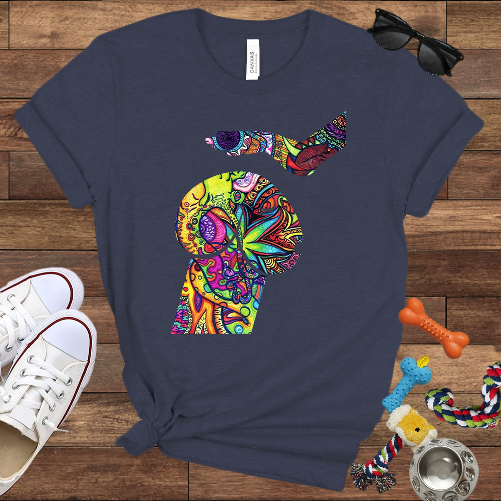Psychedelic Poodle - Bella Canvas TShirt - Unique Gifts for Dog Lovers