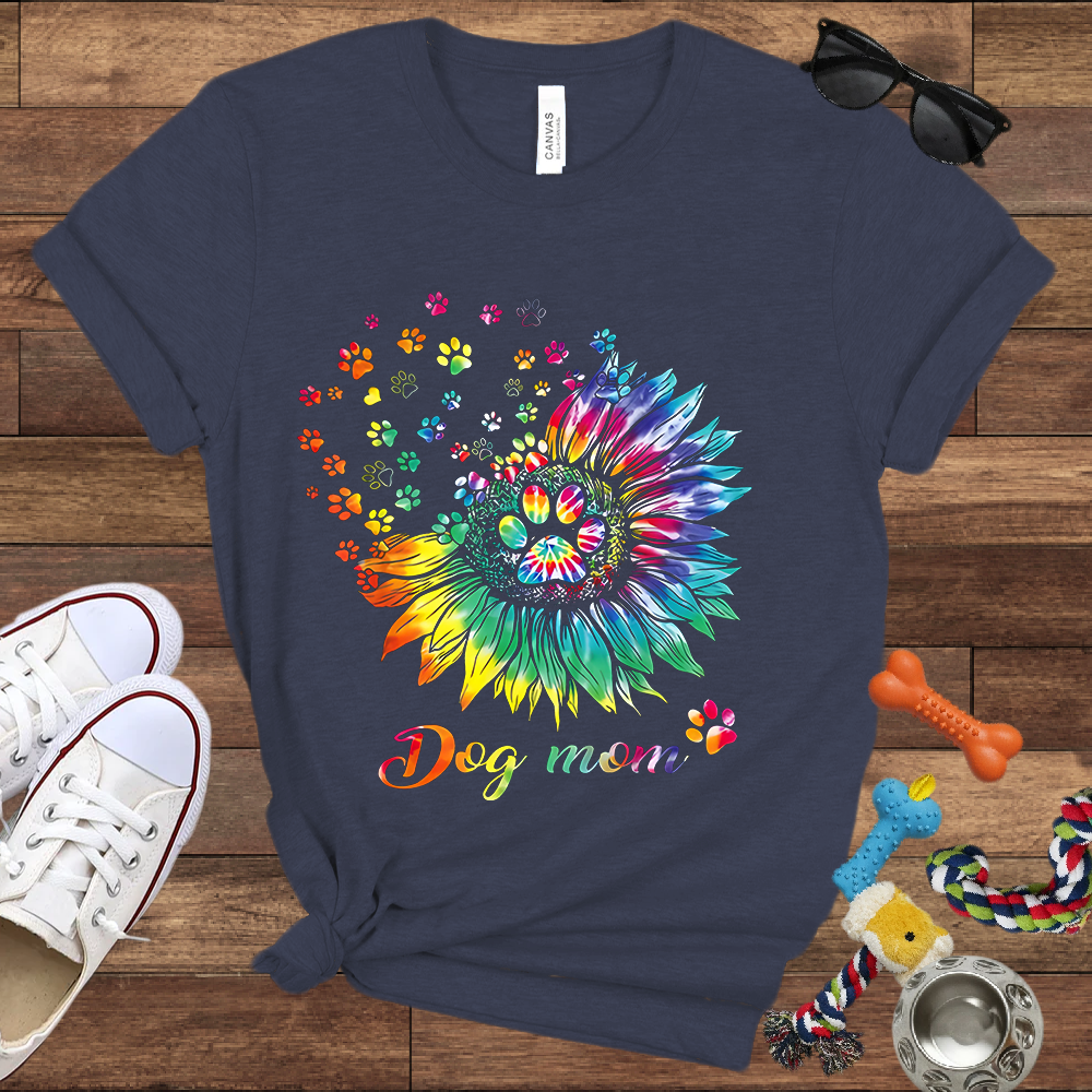 Colorful Dog Mom - Bella Canvas Tshirt – Gift for Dog Lovers & Owners