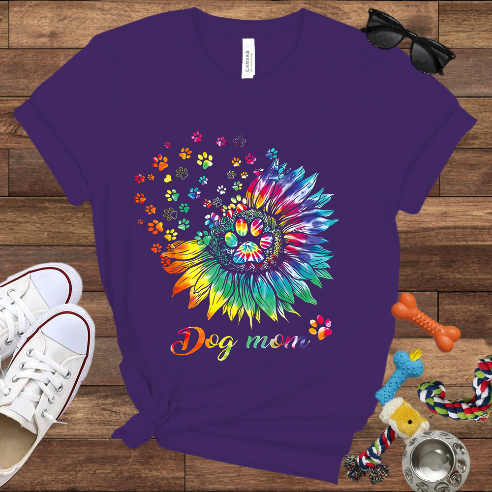 Colorful Dog Mom - Bella Canvas Tshirt – Gift for Dog Lovers & Owners