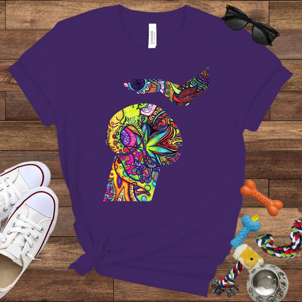 Psychedelic Poodle - Bella Canvas TShirt - Unique Gifts for Dog Lovers