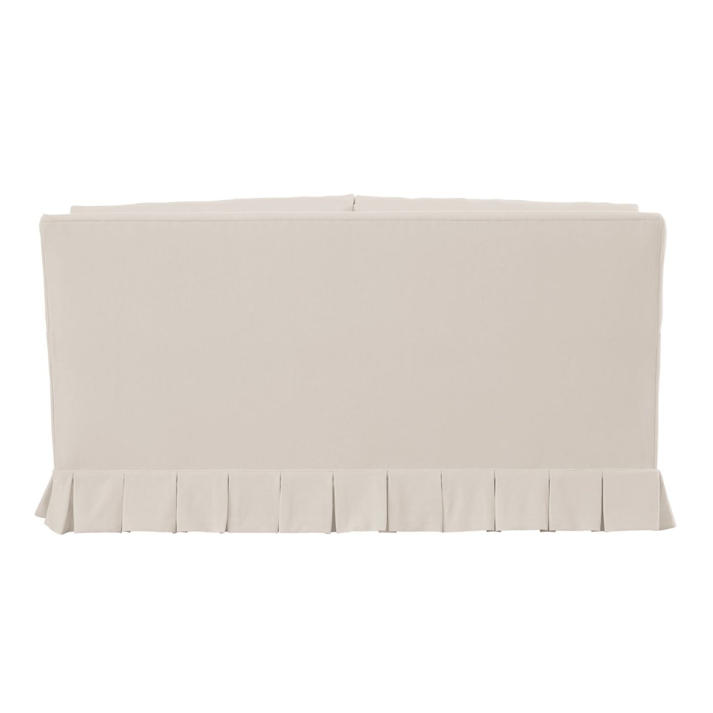 Suzanne Kasler Mathes Loveseat with Box Pleat Skirt