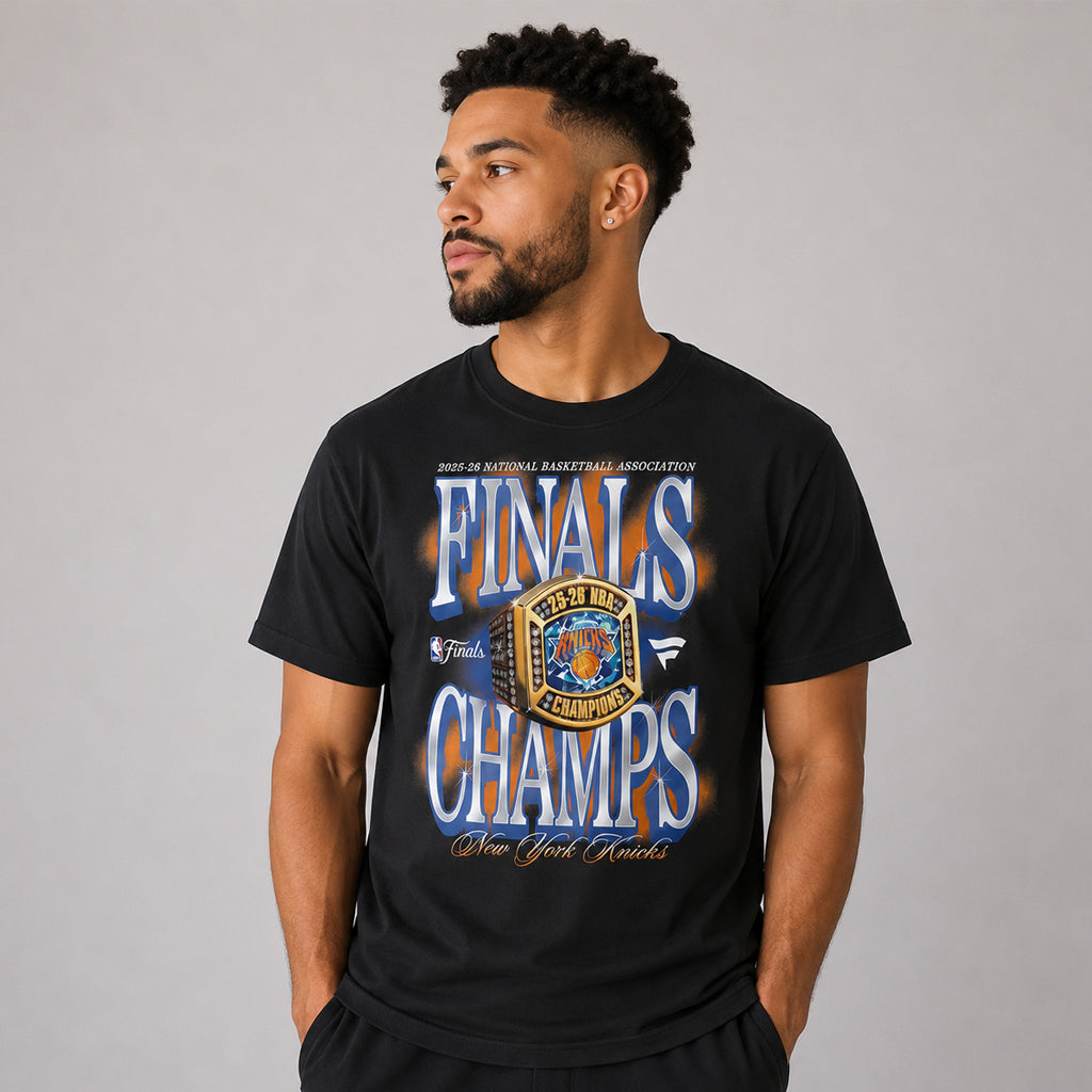 Unisex 2025-26 Basketball Finals Champions Ring Graphic Shirt for Basketball Fans