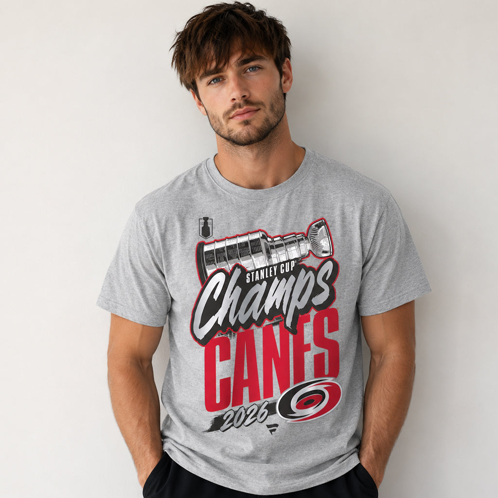 Unisex Gray Hockey Champions Locker Room Graphic Shirt for Hockey Fans