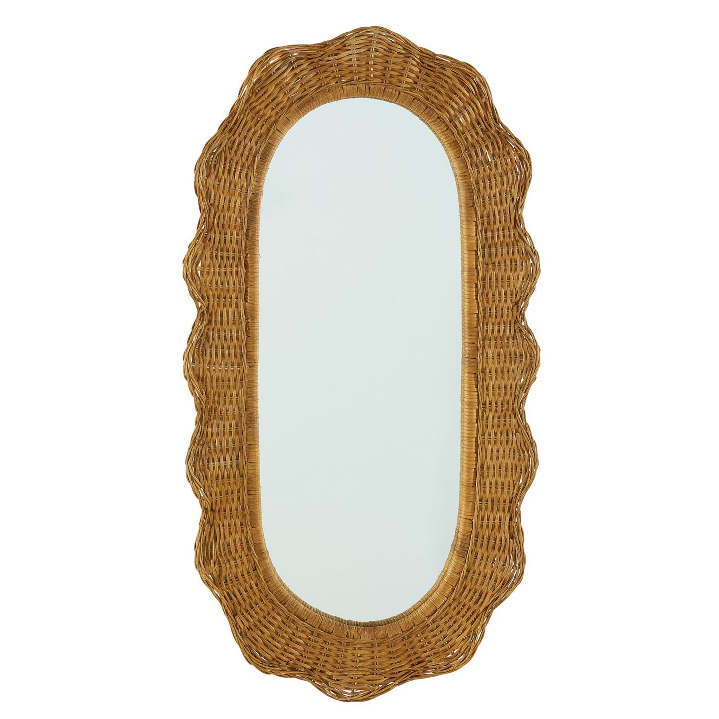 Oval Scalloped Mirror
