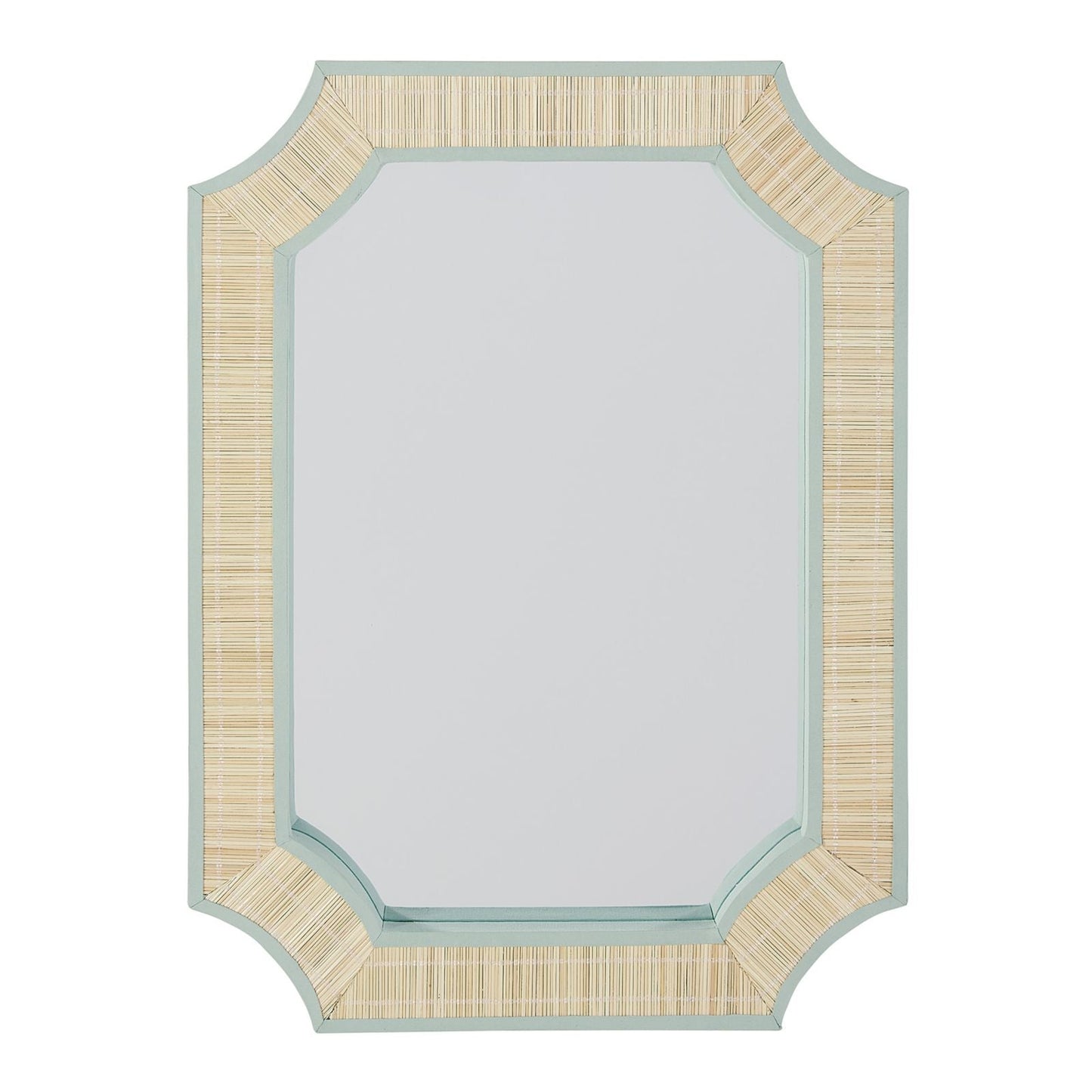 Clipped Corners Woven Mirror