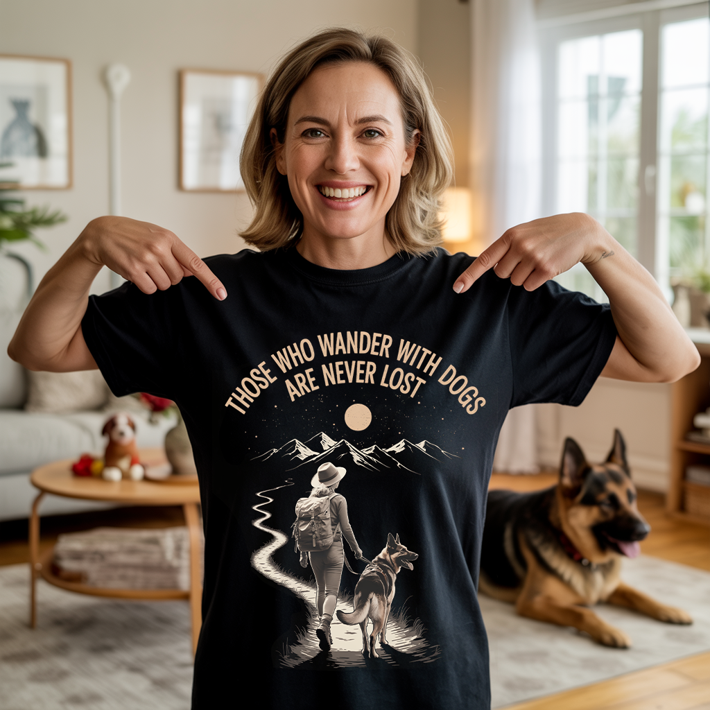 Never Lost With My Dog T-shirt