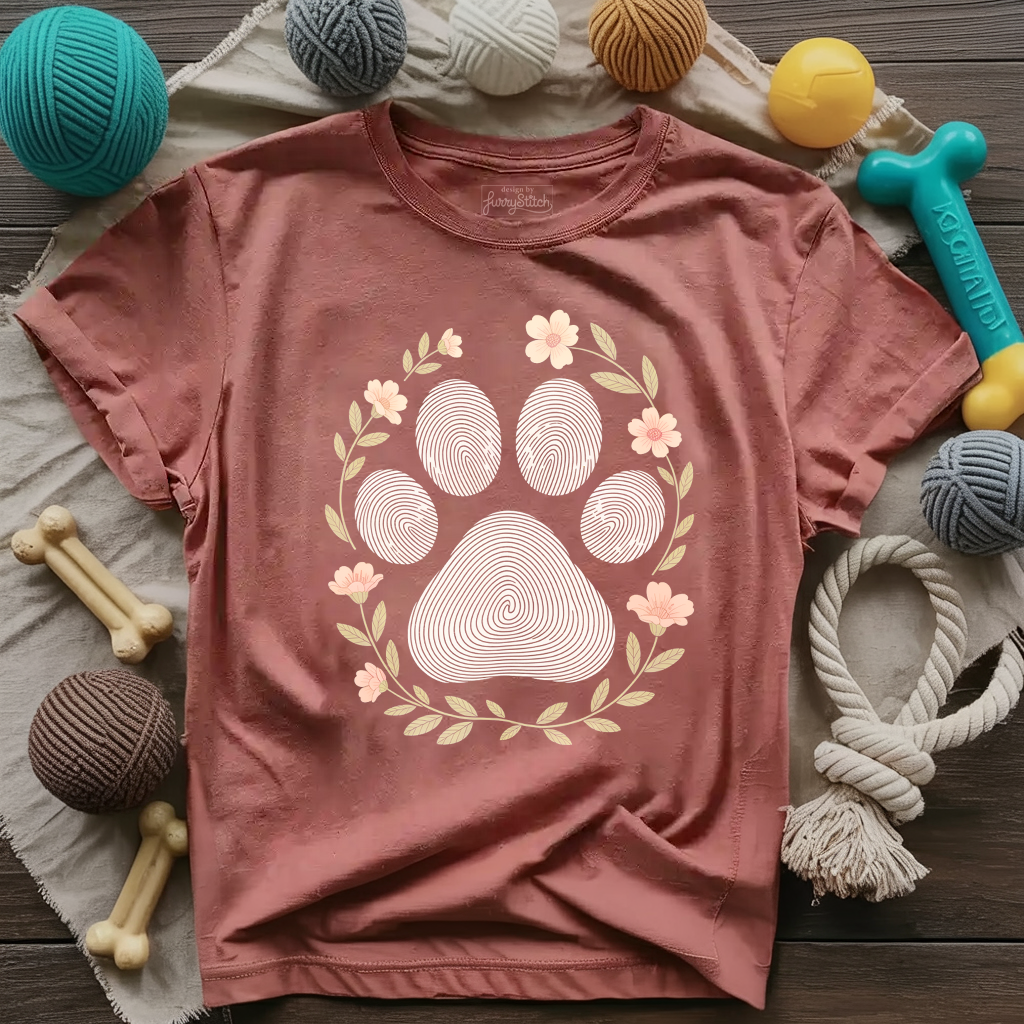 Fingerprint Paw Print T-shirt