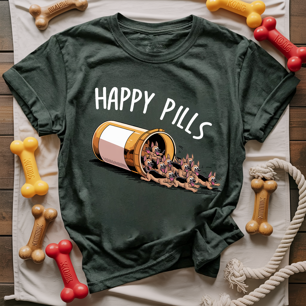 Happy Pills GSD T-shirt