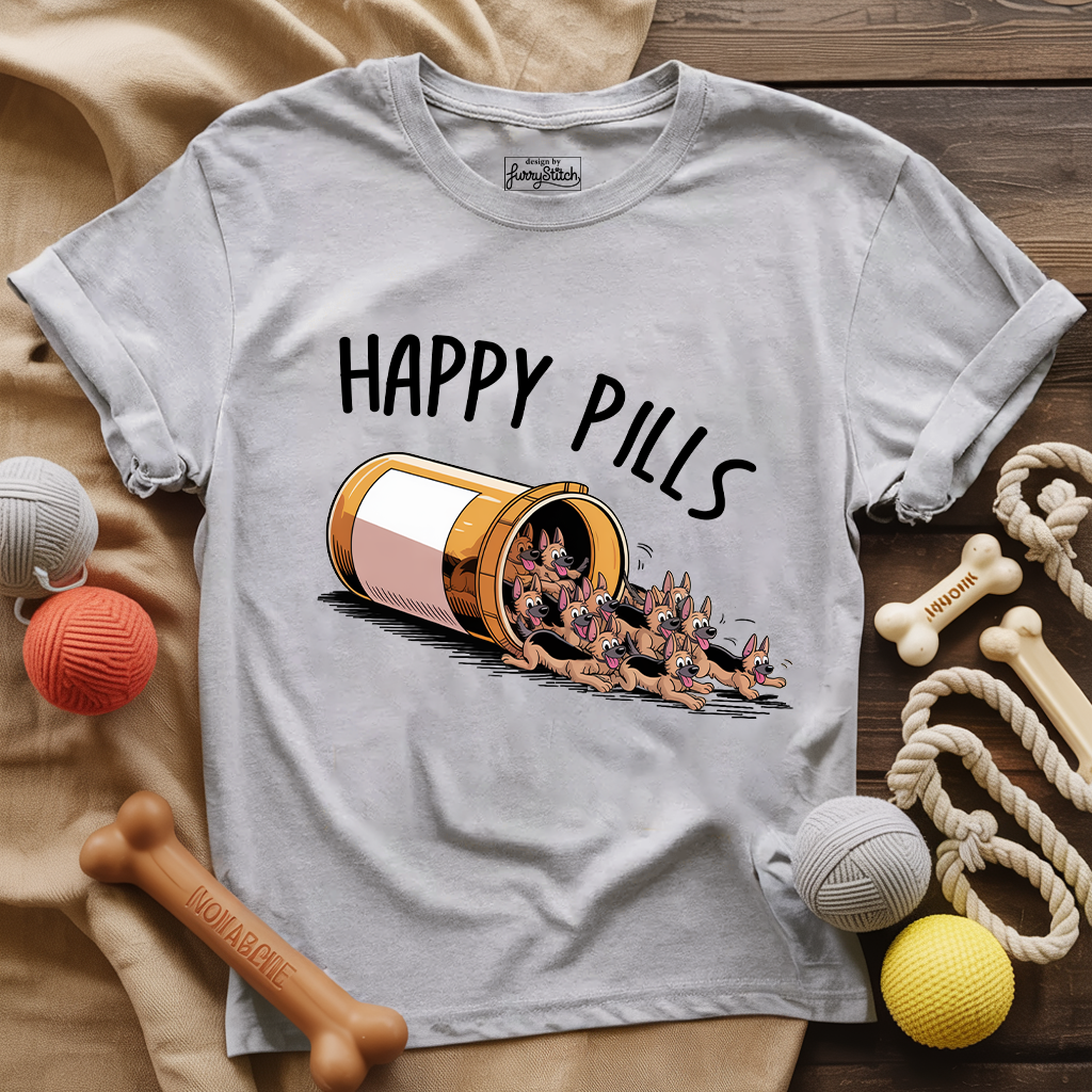 Happy Pills GSD T-shirt