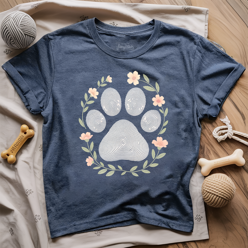 Fingerprint Paw Print T-shirt