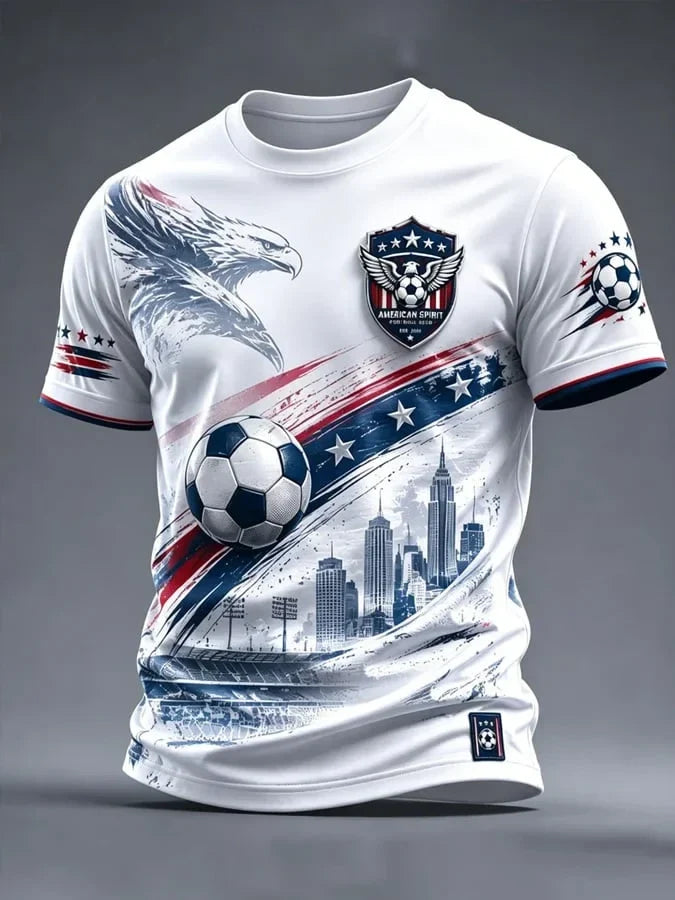 Unisex USA Global Soccer Event 2026 Soccer Merch Graphic Shirt for Soccer Fans