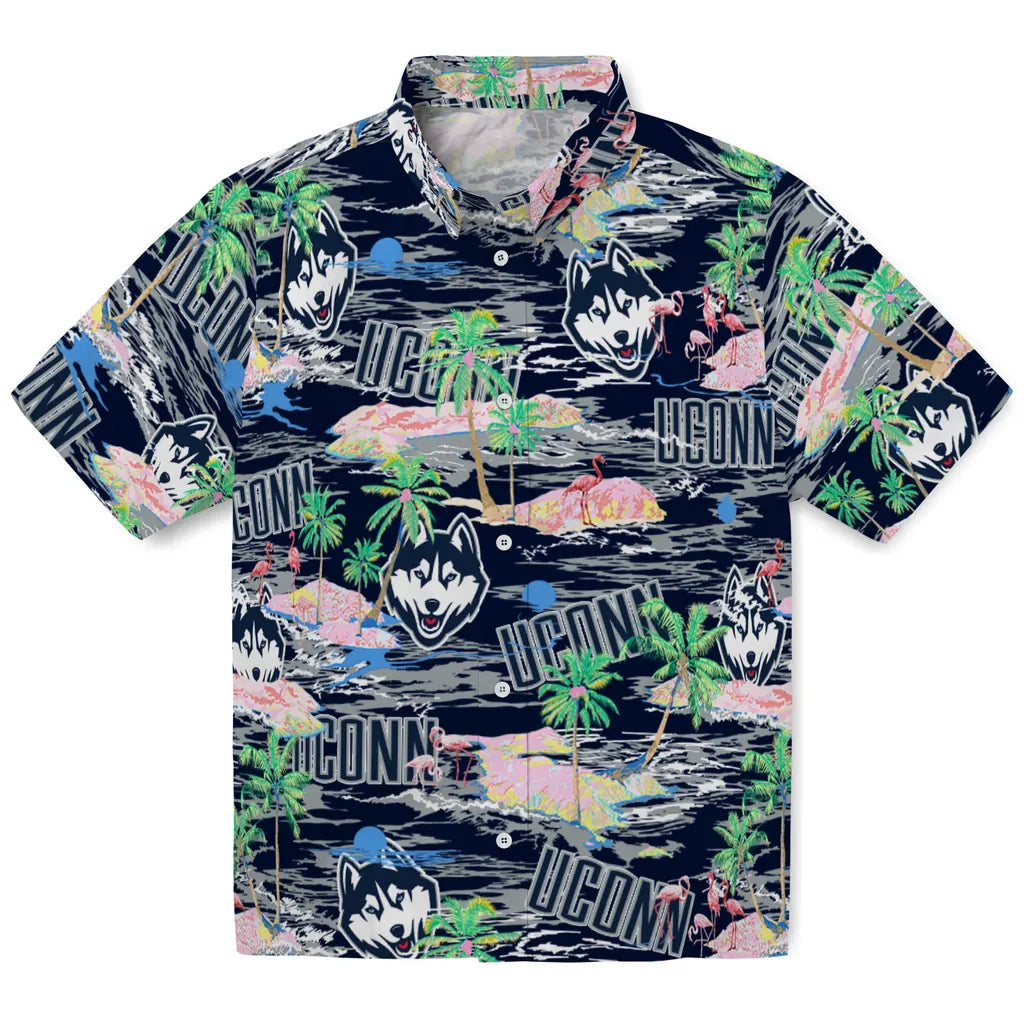 UConn Huskies Flamingo Retreat 2026 Hawaiian Shirt