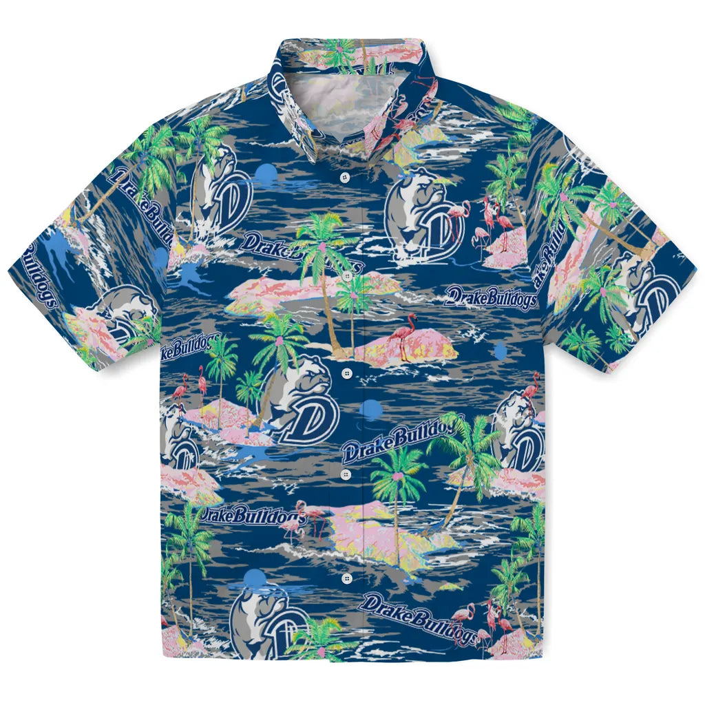 Drake Bulldogs Flamingo Retreat 2026 Hawaiian Shirt