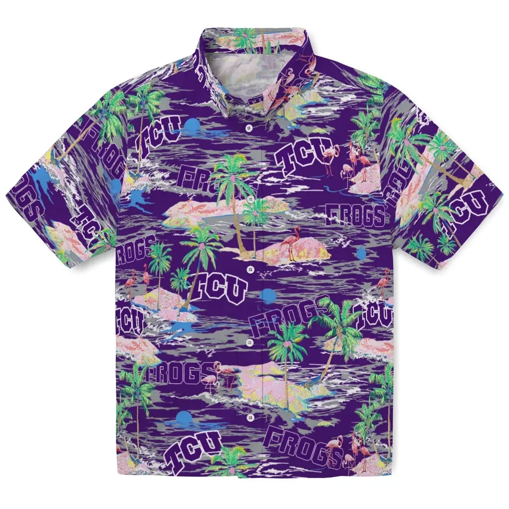 TCU Horned Frogs Flamingo Retreat 2026 Hawaiian Shirt